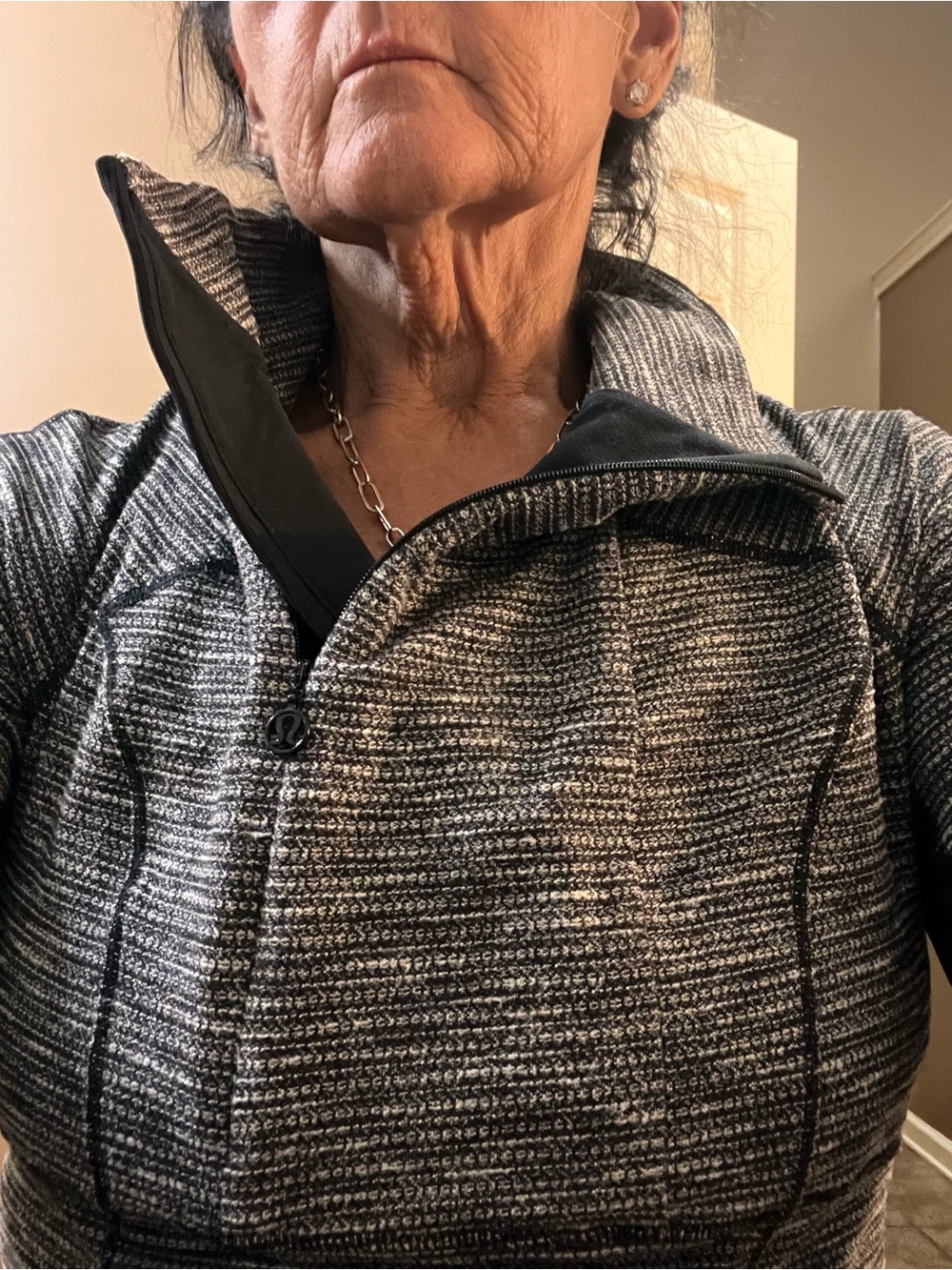 Lululemon athletica Gray and Black Tech-Trim Utility Pullover - Picture 7 of 11